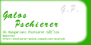 galos pschierer business card